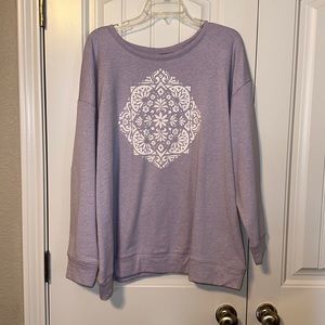 Torrid size 2 pale lavender sweatshirt